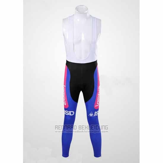 2012 Fahrradbekleidung Lampre ISD Rosa und Azurblau Trikot Langarm und Tragerhose